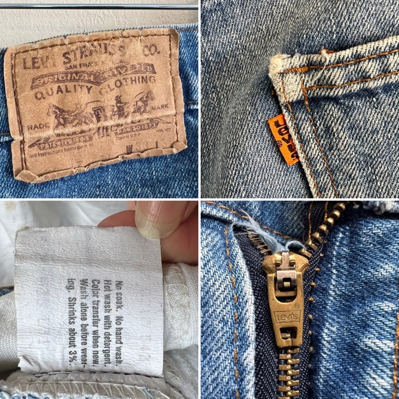 Vintage Levi’s 80’s Orange Tab Bootcut Jeans - Picture 14 of 15